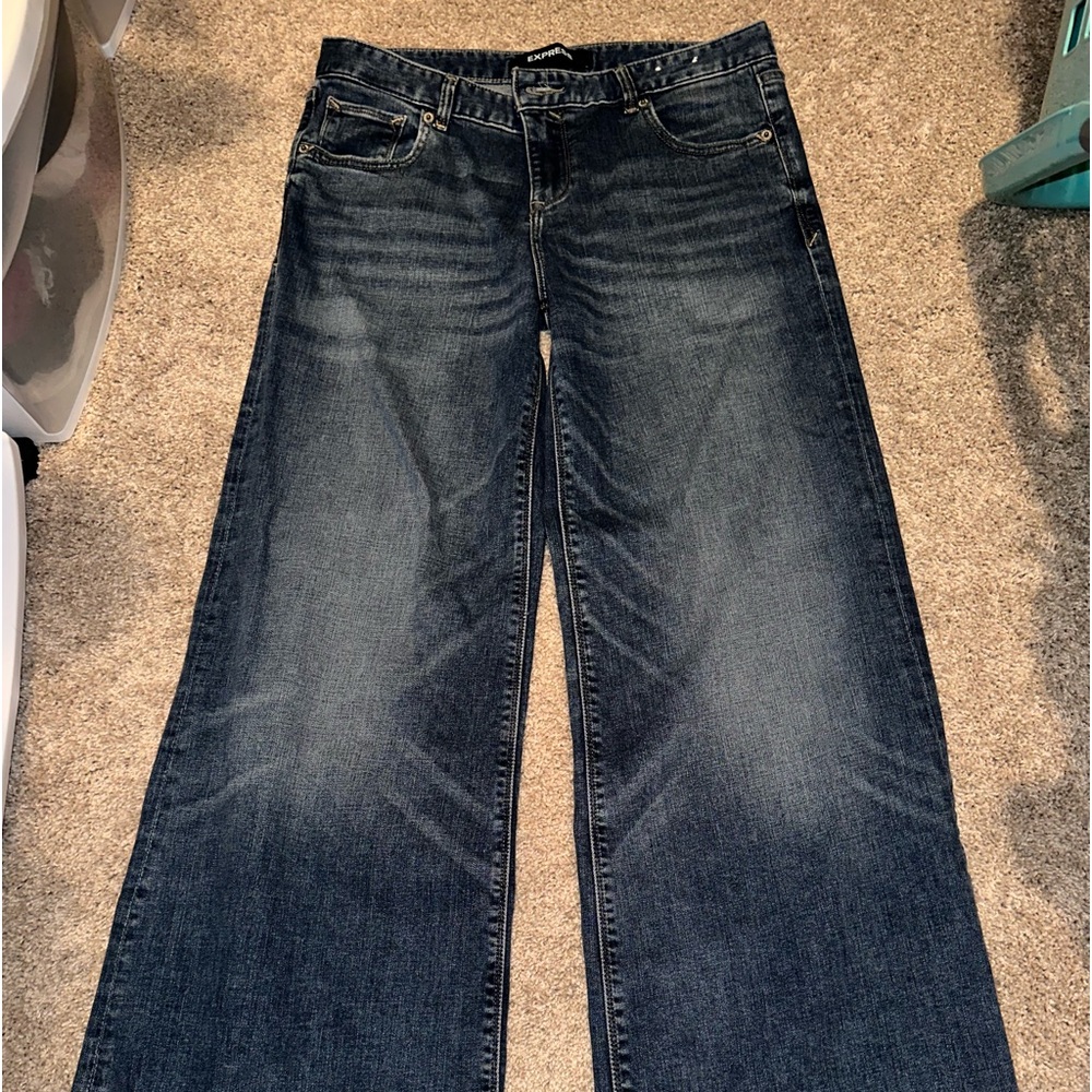 Jeans from Express, size 8, super comfortable, navy blue